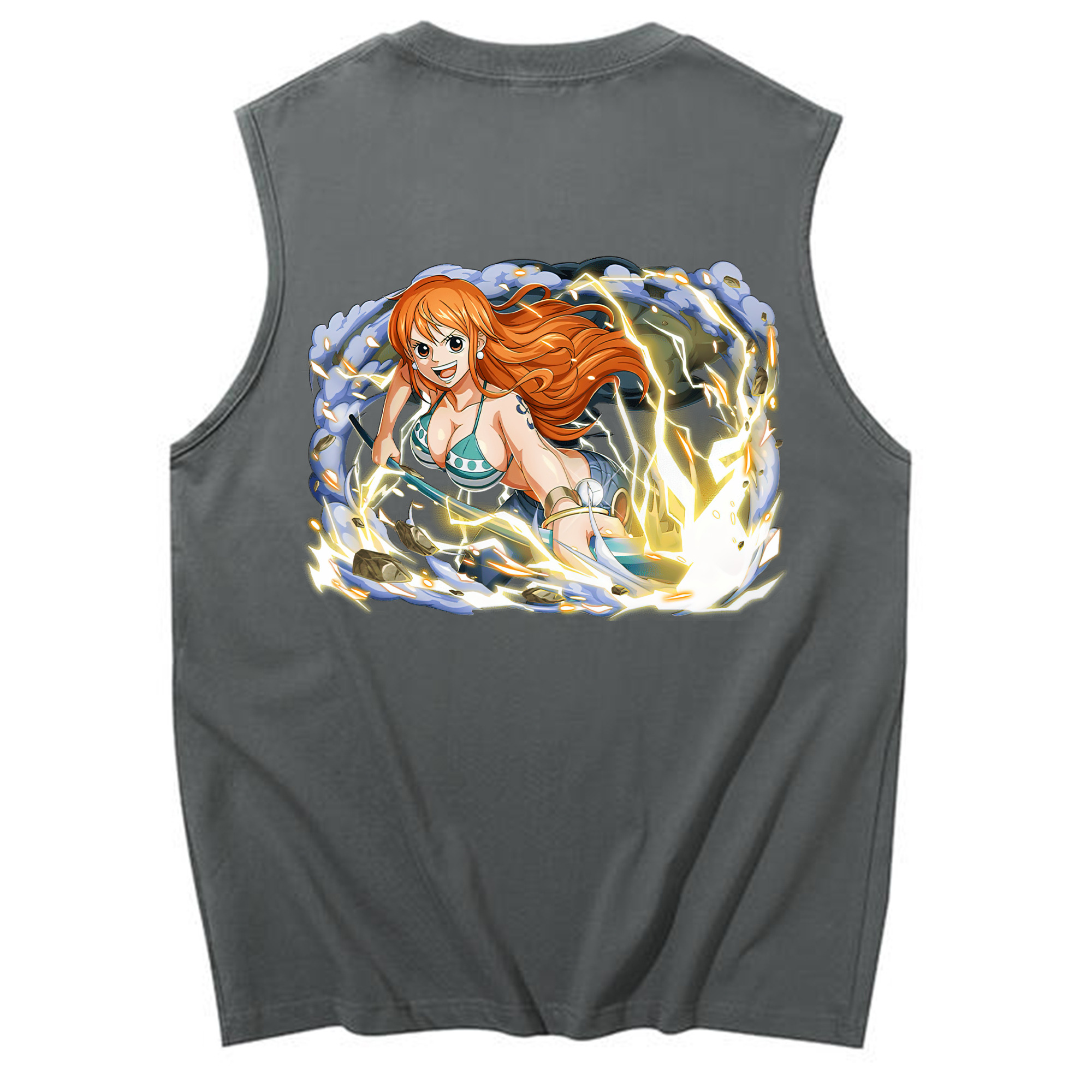 ワンピース ナミ ONE PIECE Nami コットン100％タンクトップ（背面プリント）